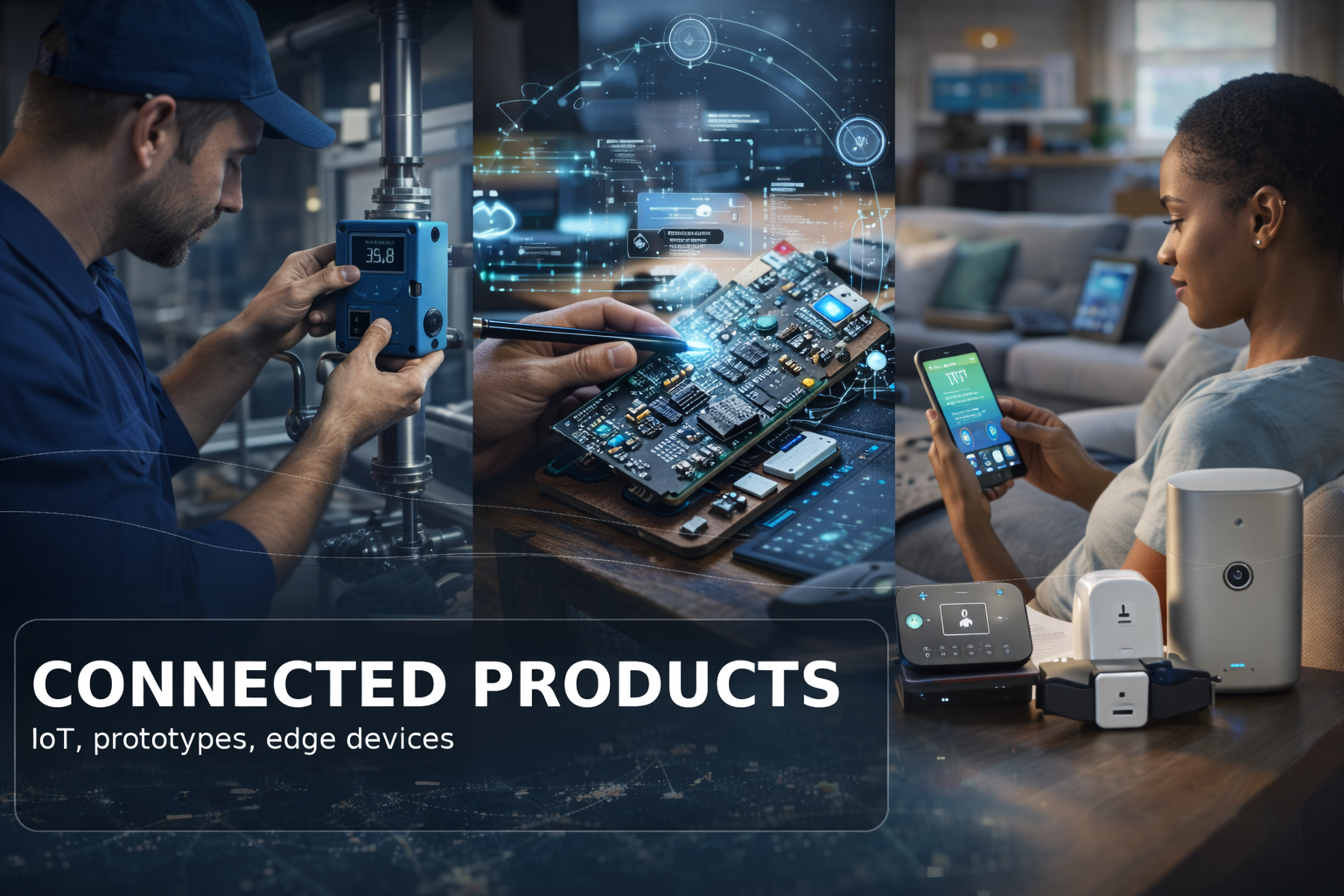 Embedded systems and industrial device engineering for connected operations